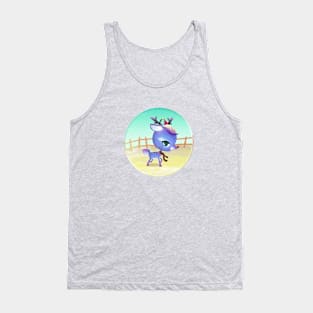 Cute purple reindeer Tank Top